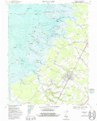 Download a high-resolution, GPS-compatible USGS topo map for Parksley, VA (1987 edition)