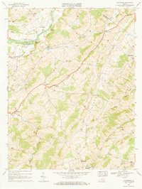preview thumbnail of historical topo map of Augusta County, VA in 1967