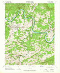 Download a high-resolution, GPS-compatible USGS topo map for Pearisburg, VA (1966 edition)