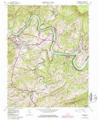 Download a high-resolution, GPS-compatible USGS topo map for Pearisburg, VA (1987 edition)