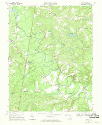 preview thumbnail of historical topo map of Caroline County, VA in 1969