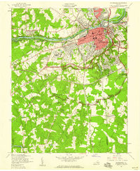 preview thumbnail of historical topo map of Dinwiddie County, VA in 1952