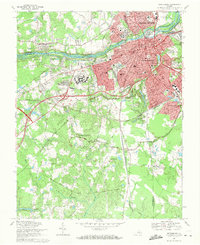 Download a high-resolution, GPS-compatible USGS topo map for Petersburg, VA (1971 edition)