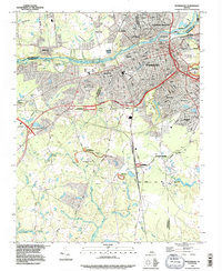 preview thumbnail of historical topo map of Dinwiddie County, VA in 1994