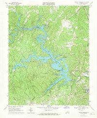 Download a high-resolution, GPS-compatible USGS topo map for Philpott Reservoir, VA (1969 edition)