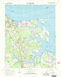 Download a high-resolution, GPS-compatible USGS topo map for Poquoson West, VA (1971 edition)
