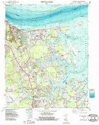 preview thumbnail of historical topo map of York County, VA in 1983