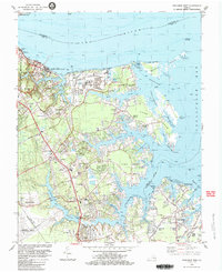 preview thumbnail of historical topo map of York County, VA in 1983