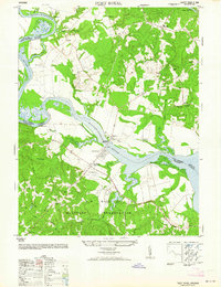 Download a high-resolution, GPS-compatible USGS topo map for Port Royal, VA (1964 edition)