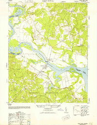 Download a high-resolution, GPS-compatible USGS topo map for Port Royal, VA (1952 edition)
