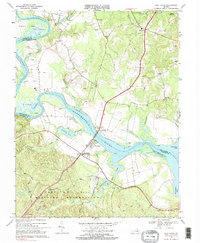 Download a high-resolution, GPS-compatible USGS topo map for Port Royal, VA (1985 edition)