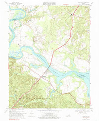 Download a high-resolution, GPS-compatible USGS topo map for Port Royal, VA (1985 edition)