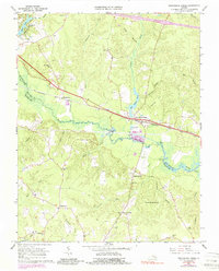 Download a high-resolution, GPS-compatible USGS topo map for Providence Forge, VA (1988 edition)