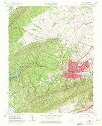 Download a high-resolution, GPS-compatible USGS topo map for Pulaski, VA (1971 edition)