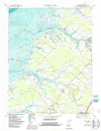 Download a high-resolution, GPS-compatible USGS topo map for Pungoteague, VA (1987 edition)