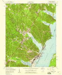 Download a high-resolution, GPS-compatible USGS topo map for Quantico, VA (1959 edition)