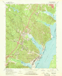 Download a high-resolution, GPS-compatible USGS topo map for Quantico, VA (1968 edition)