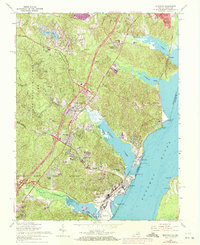 Download a high-resolution, GPS-compatible USGS topo map for Quantico, VA (1972 edition)