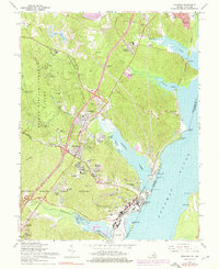 Download a high-resolution, GPS-compatible USGS topo map for Quantico, VA (1976 edition)