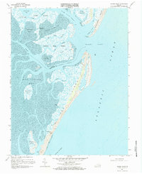 Download a high-resolution, GPS-compatible USGS topo map for Quinby Inlet, VA (1984 edition)