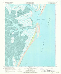 Download a high-resolution, GPS-compatible USGS topo map for Quinby Inlet, VA (1971 edition)