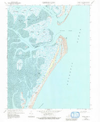 Download a high-resolution, GPS-compatible USGS topo map for Quinby Inlet, VA (1992 edition)