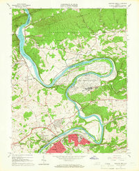 Download a high-resolution, GPS-compatible USGS topo map for Radford North, VA (1966 edition)