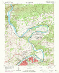 Download a high-resolution, GPS-compatible USGS topo map for Radford North, VA (1971 edition)