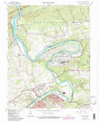 Download a high-resolution, GPS-compatible USGS topo map for Radford North, VA (1984 edition)