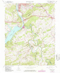 Download a high-resolution, GPS-compatible USGS topo map for Radford South, VA (1986 edition)