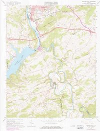 Download a high-resolution, GPS-compatible USGS topo map for Radford South, VA (1978 edition)