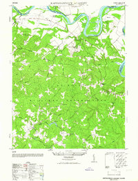 preview thumbnail of historical topo map of Caroline County, VA in 1952