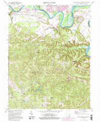 preview thumbnail of historical topo map of Caroline County, VA in 1994