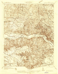 Download a high-resolution, GPS-compatible USGS topo map for Richmond West, VA (1936 edition)