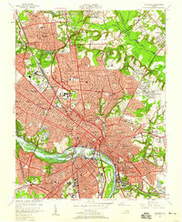 preview thumbnail of historical topo map of Richmond, VA in 1956