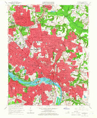 preview thumbnail of historical topo map of Richmond, VA in 1964