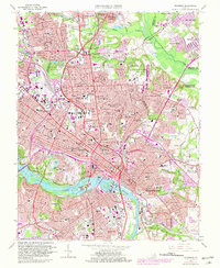 Download a high-resolution, GPS-compatible USGS topo map for Richmond, VA (1981 edition)