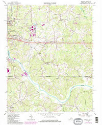 preview thumbnail of historical topo map of Pittsylvania County, VA in 1965