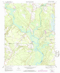 preview thumbnail of historical topo map of Southampton County, VA in 1967