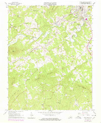 preview thumbnail of historical topo map of Rocky Mount, VA in 1965