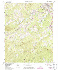Download a high-resolution, GPS-compatible USGS topo map for Rocky Mount, VA (1986 edition)