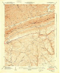 Download a high-resolution, GPS-compatible USGS topo map for Rose Hill, VA (1949 edition)