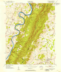 Download a high-resolution, GPS-compatible USGS topo map for Rose Hill, VA (1953 edition)