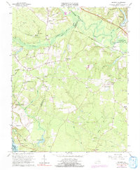 Download a high-resolution, GPS-compatible USGS topo map for Roxbury, VA (1991 edition)