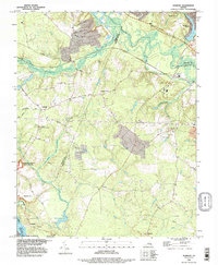 Download a high-resolution, GPS-compatible USGS topo map for Roxbury, VA (1996 edition)