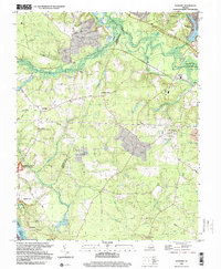 Download a high-resolution, GPS-compatible USGS topo map for Roxbury, VA (2000 edition)