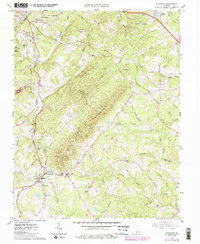 Download a high-resolution, GPS-compatible USGS topo map for Rustburg, VA (1986 edition)