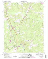 preview thumbnail of historical topo map of Caroline County, VA in 1969