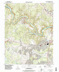 preview thumbnail of historical topo map of Spotsylvania County, VA in 1994