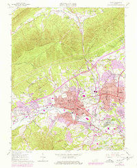 Download a high-resolution, GPS-compatible USGS topo map for Salem, VA (1978 edition)
